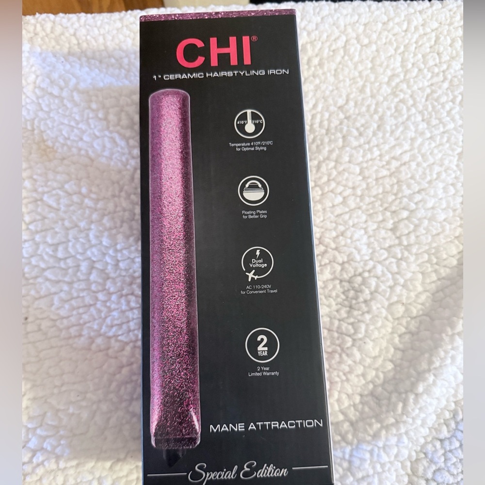 CHI Purple Glitter Ceramic Flat Iron
